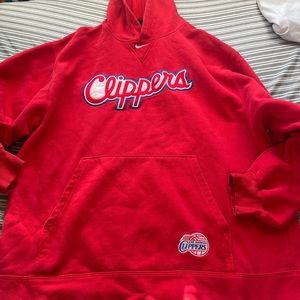 Vintage Y2k Red LA Clippers Nike swoosh hoodie